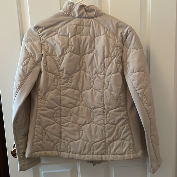 A New Day quilted puffy jacket. Small. Zipper. Very nice. Beige. - Picture 2 of 6